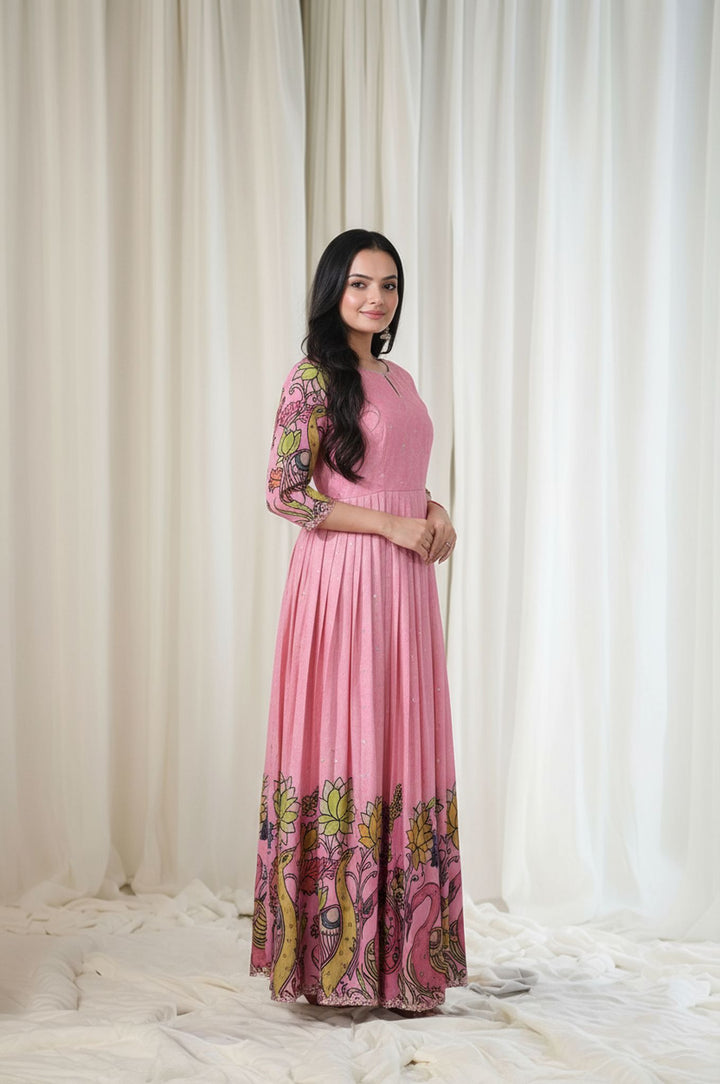 Georgette dress with dupatta