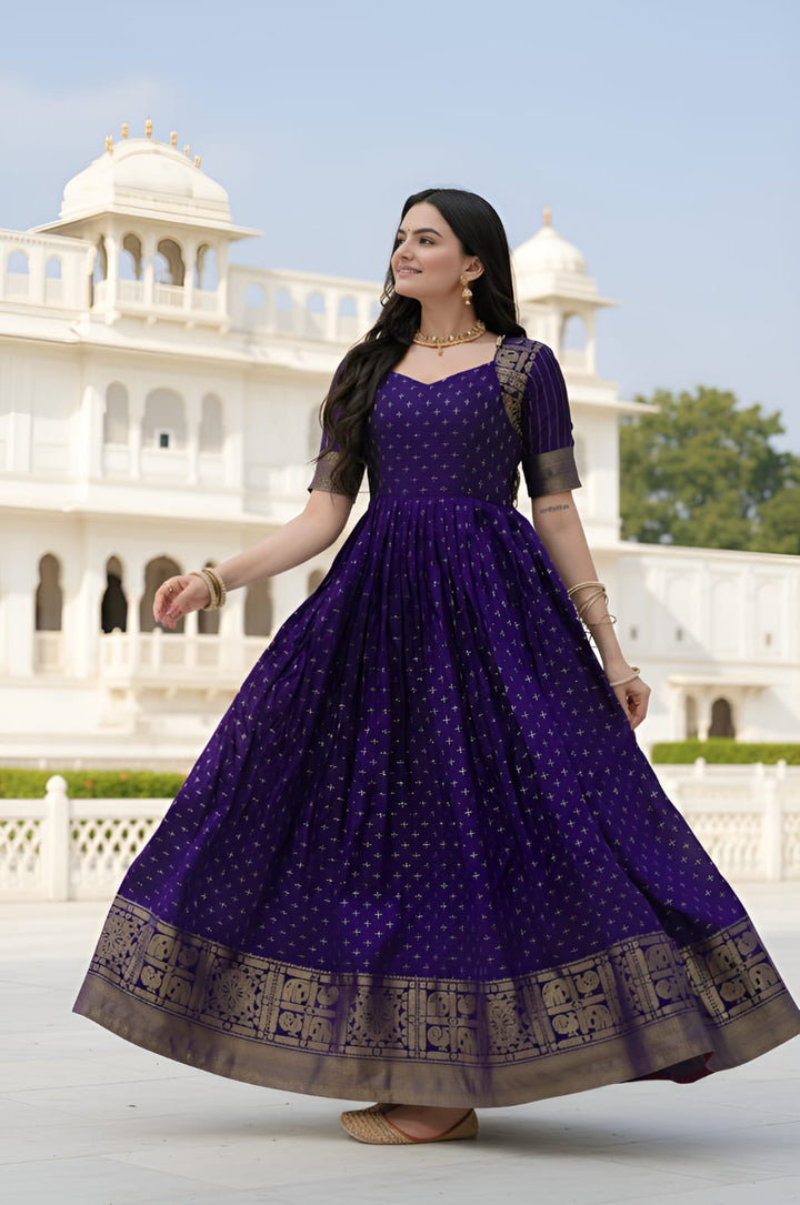 Paithani gown dress
