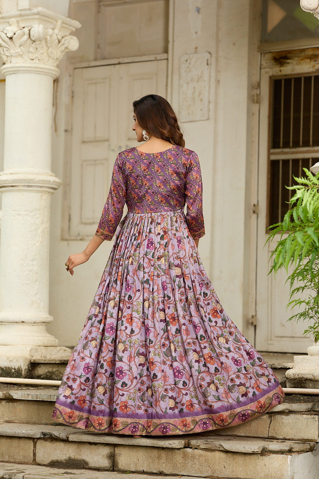 Graceful Gown in beautiful floral print