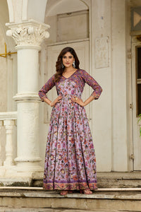 Graceful Gown in beautiful floral print