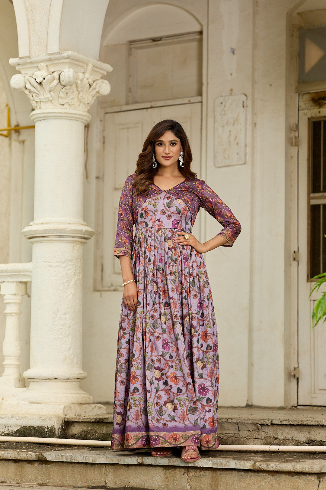 Graceful Gown in beautiful floral print