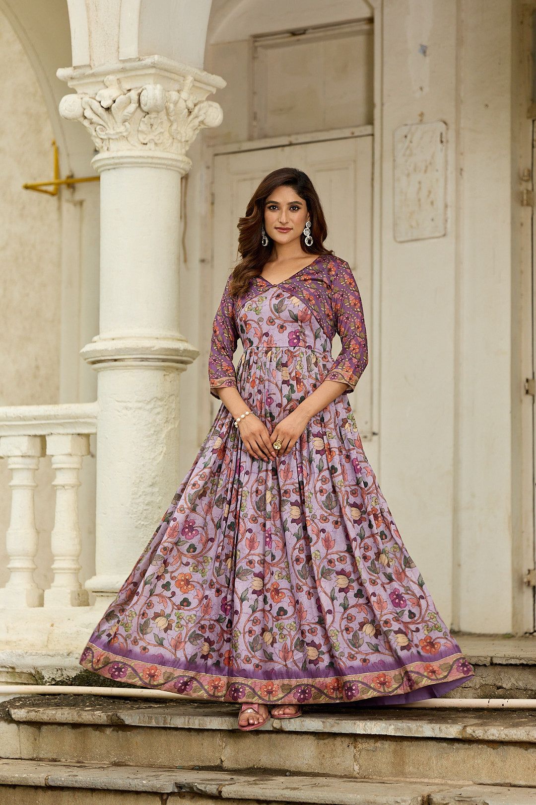 Graceful Gown in beautiful floral print
