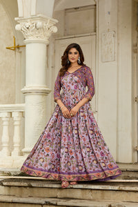 Graceful Gown in beautiful floral print