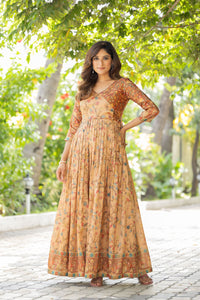 Graceful Flared gown for occasion