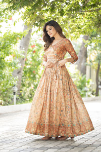 Graceful Flared gown for occasion
