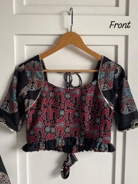 Black Lehenga Choli with Mirror Work for Navratri