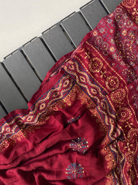 Pure Zari Tissue Saree with Handwork & Scallop Border
