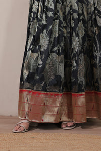 Elegant Floral Embroidered Anarkali Gown