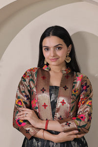 Elegant Floral Embroidered Anarkali Gown