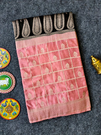 Pure Mysore Viscose Crepe Saree with Dual-Tone PBP Design & Zari Woven Pallu