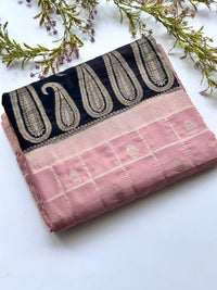 Premium Traditional Weaving Chiffon Silk Saree with 3D Dyeing